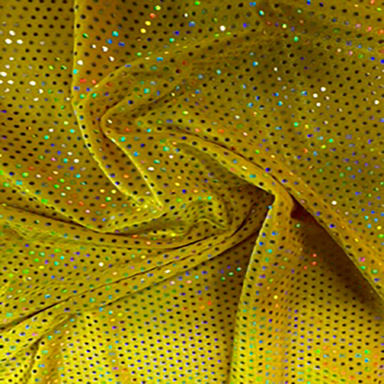 1 Yard Glued Hologram Sequin Stretch Velvet Fabric 60 Inches Width